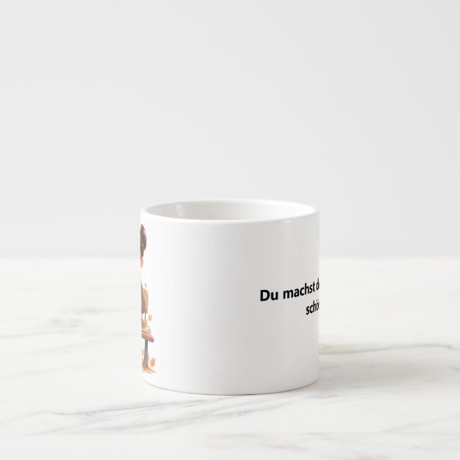 Beste Freundinnen-Tasse - Gemeinsam Lachen & Kaffe Espressomugg (Framsidan)