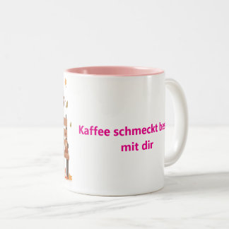 Beste Freundinnen-Tasse - Gemeinsam Lachen & Kaffe Två-Tonad Mugg