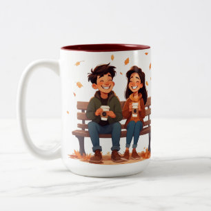 Beste Freundinnen-Tasse Två-Tonad Mugg