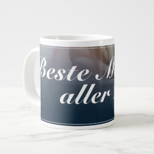 Beste Mutter aller Zeiten mit großer rosa Ro Jumbo Mugg