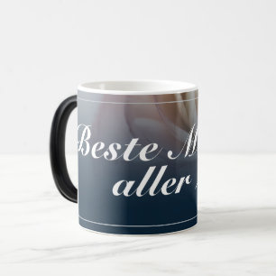 Beste Mutter aller Zeiten mit großer rosa Ro Magisk Mugg