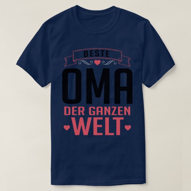 Beste oma der welt t shirt (Design framsida)