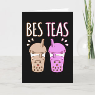 Besteas Bubble Boba Kawaii Tea Graphic Kort