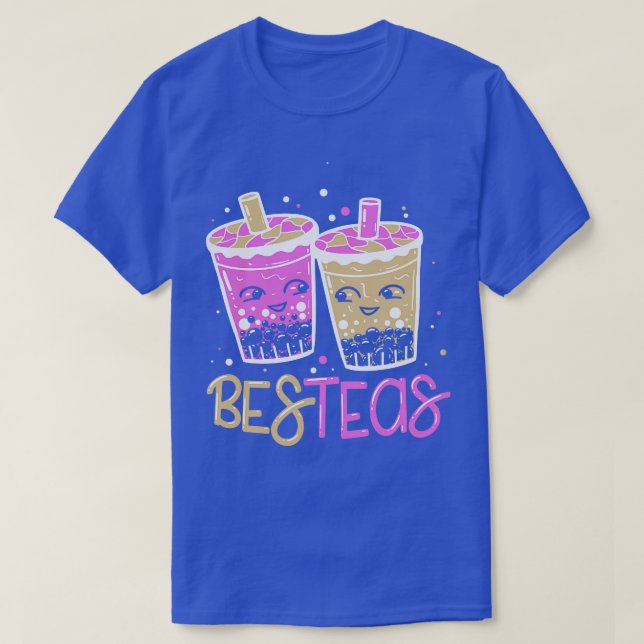 BesTeas Funny Bubble Tea BFF Bestie Cute Kawaii T Shirt (Design framsida)