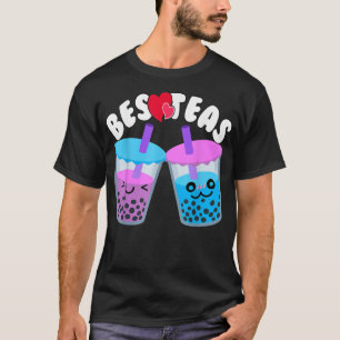 Besteas Mjölk Tea Älskare Boba BFF s Besties Bubbl T Shirt