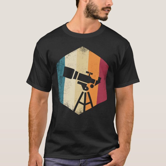Besteever Coola Planets Science Älskare Telescope  T Shirt (Framsida)
