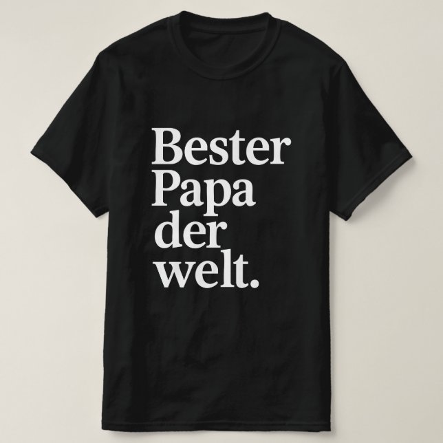 Bester Pappa der Welt T Shirt (Design framsida)