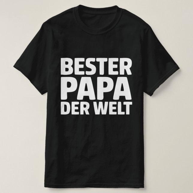 Bester Pappa der Welt T Shirt (Design framsida)
