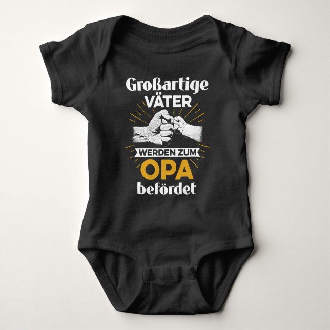 Bester Pappa Sohn Vater Opa Überraschung Enkel T Shirt (Framsida)