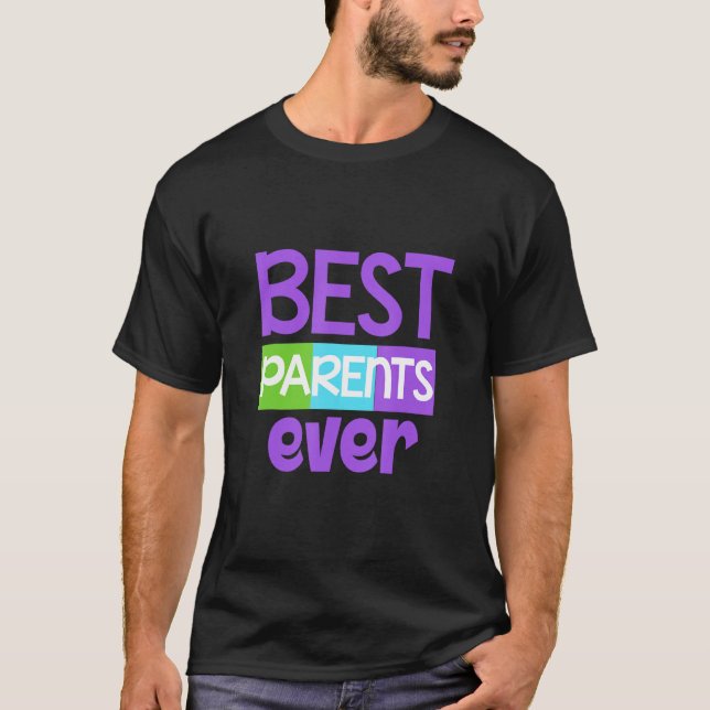 Bester Parent Mum Mother Dad Father T Shirt (Framsida)