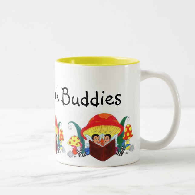 Bestest bokkompisar någonsin! Två-Tonad mugg (Höger)