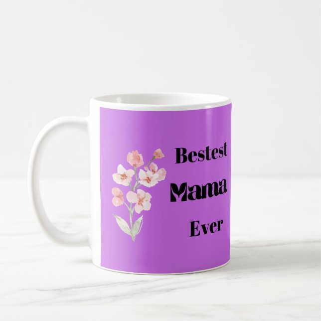 Bestest Mamma någonsin på en Kaffemugg (Vänster)