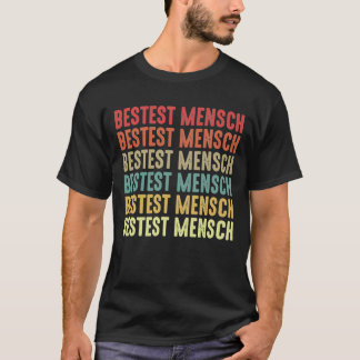 Bestest Mensch Best Man Gift Retro Färg T Shirt