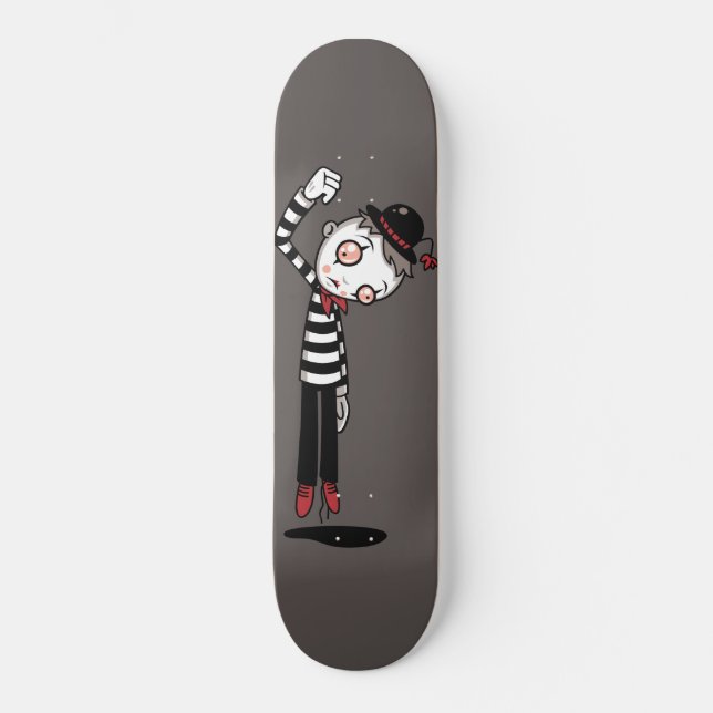 Bestest Mime någonsin Mini Skateboard Bräda 18,5 Cm (Framsida)