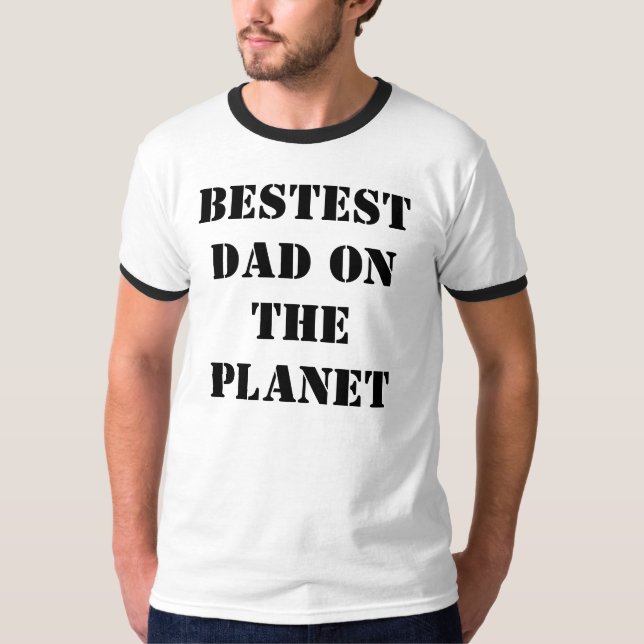 Bestest pappa på planet tee (Framsida)