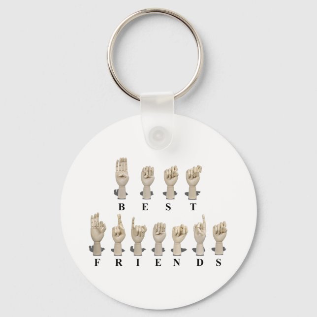 BestFriendsAmeslan062511 Nyckelring (Framsida)