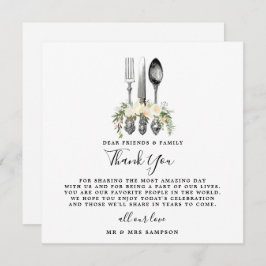 bestick besticknings bröllop tack reception kort