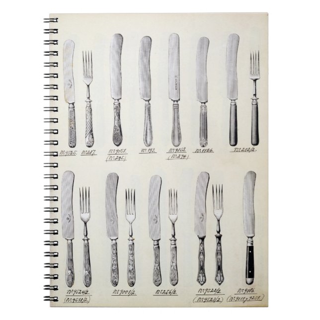 Bestickdesigner, från en handelkatalog av anteckningsbok (Framsidan)