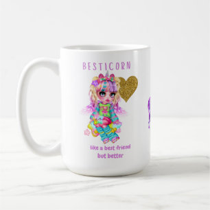 Besticorn som en bästa vän men bättre - Unicorn Kaffemugg