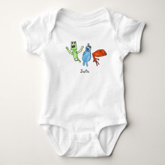 Bestie4You Baby Bodykostym T Shirt (Framsida)