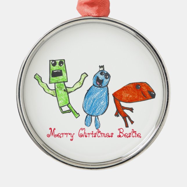 Bestie4You-julprydnaden Julgransprydnad Metall (Framsidan)