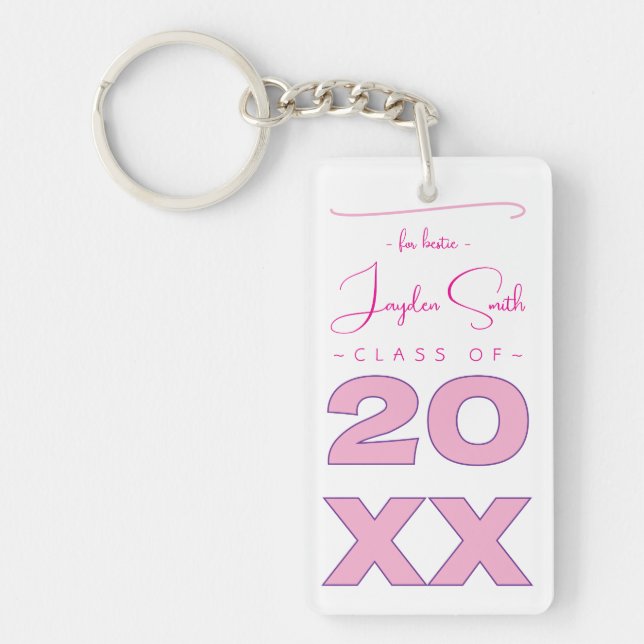 Bestie Acrylic Keychain Nyckelring (Framsidan)