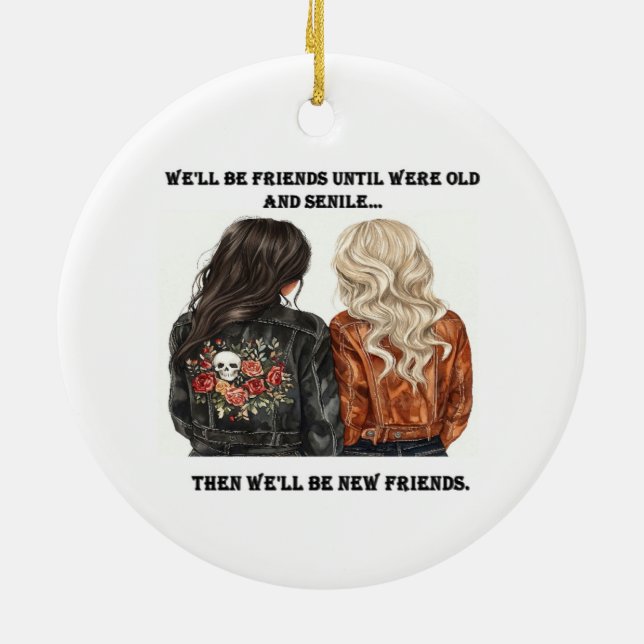 Bestie Acrylic Ornament (Baksidan)