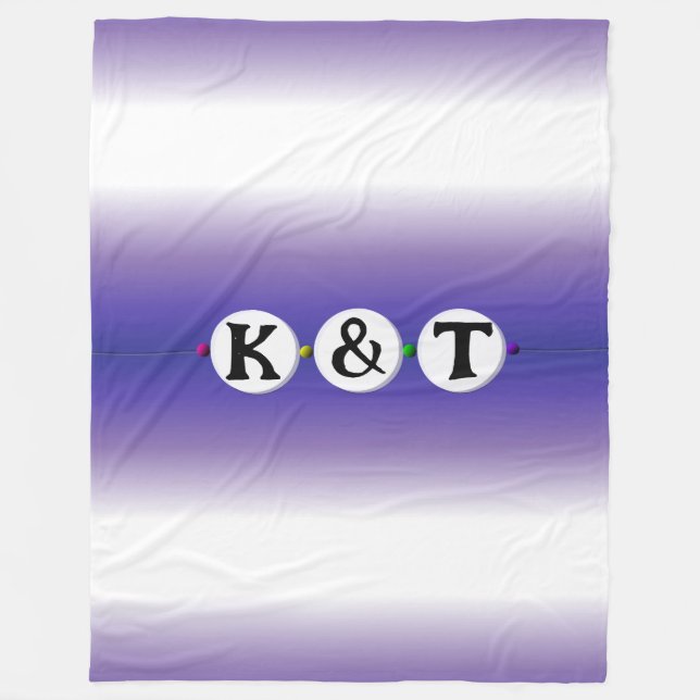 Bestie Bracelet - Vänskap Design (3 Pärlor) Fleecefilt (Framsidan)