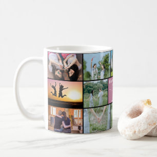 "Bestie Forever! 14-Photo Collage Coffee Mugg" Kaffemugg
