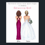 Bestie Gifts, Best Friend Gift, Friendship Print Poster<br><div class="desc">Our prints make a fabulous gift for Mother's Day,  Birthdays,  Christmas and all other special occasions. Tanks</div>
