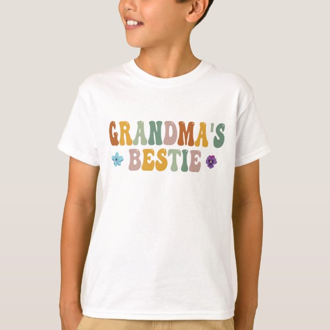 "Bestie l Grandma's Bestie Shirt children Bab" T (Framsida)