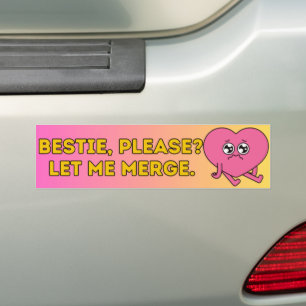 Bestie, låt mig slå ihop Bumper-märket Bildekal