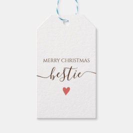 Bestie Merry Chirstmas-kort Presentetikett