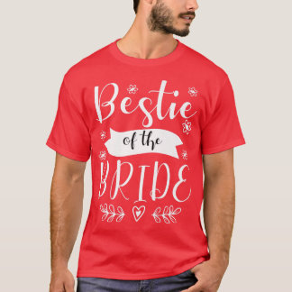 Bestie of the Bride Maid of honor Bröllop Premium T Shirt