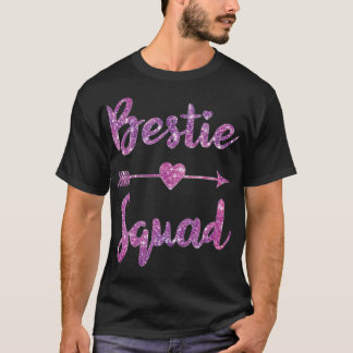 Bestie Squad Best Friend BFF Matching Couple afric T Shirt