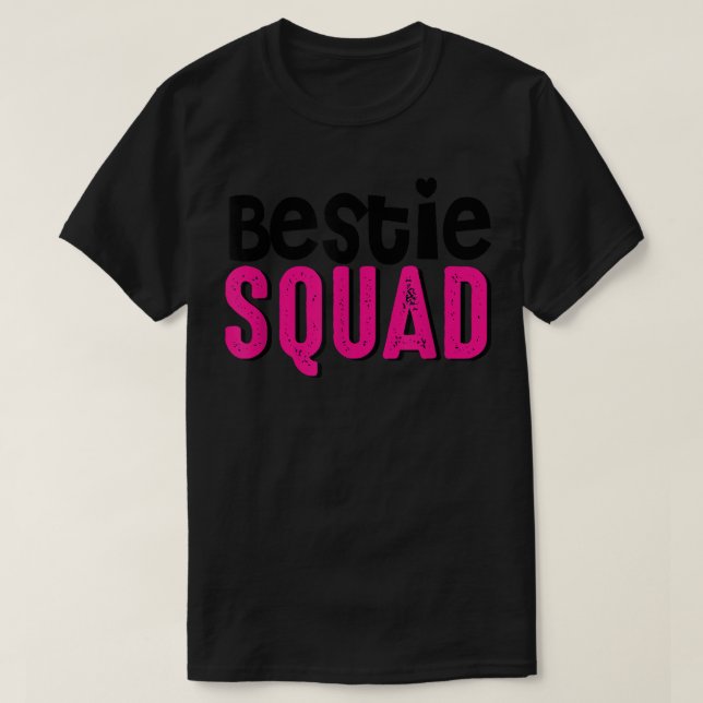 Bestie Squad Best Friend BFF matchning par Kärlek T Shirt (Design framsida)