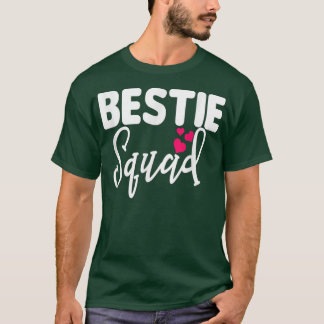 Bestie Squad Matching BFF Friend Crew Hearts T Shirt