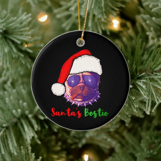 Bestie T-Shirt Julgransprydnad Keramik (Träd)