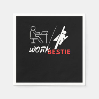 Bestie World's Best Work Bestie Funny Workpl Pappersservett