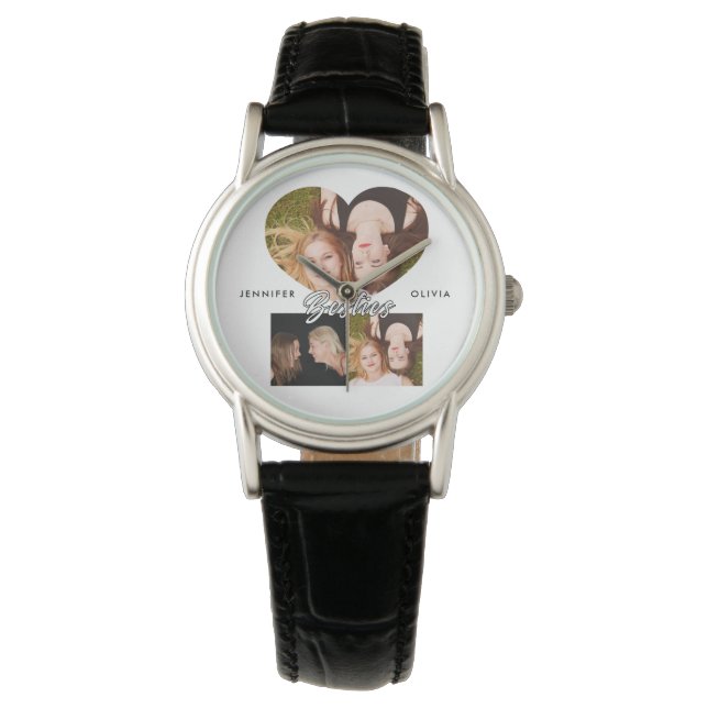 Besties Best Friends Elegant Photo Armbandsur (Framsida)