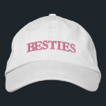 Besties Best Friends Modern Typography-Anpassnings Broderad Keps<br><div class="desc">Besties Best Friends Modern Typography-Anpassningsbarna Embroied Baseball Cap har den enkla,  moderna,  broderade texten "Besties". Perfekt som en gåva till din bästa vän,  kusin,  syster,  mamma med mera. Skapat av Evco Studio www.zazzle.com/store/evcostudio</div>