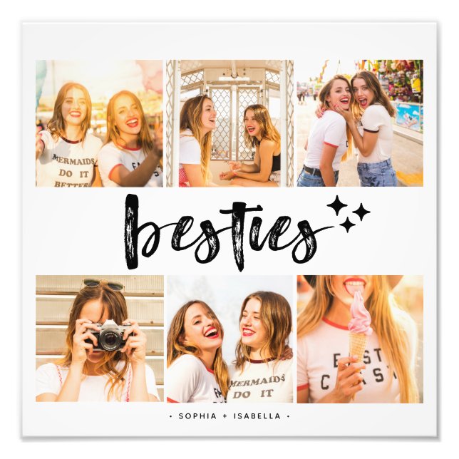 Besties Best Friends Photo Collage Poster (Framsidan)