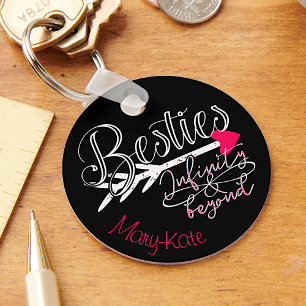 Besties BFF Infinity For ver Best Friends Rosa Nyckelring