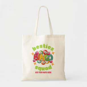 BESTIES BINGO SQUAD Custom Name Bachelorette Tygkasse