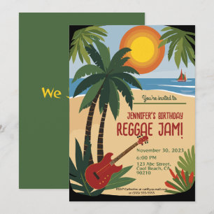 Bestie's Birthday Reggae Sylt Personlig Inbjudningar