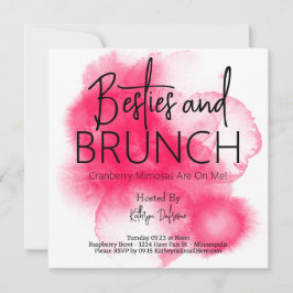 Besties & Brunch Personlig Inbjudningar