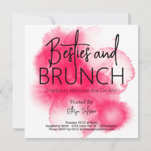 Besties & Brunch Personlig Inbjudningar