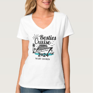 Besties Cruise Friends Vacation T-Shirt