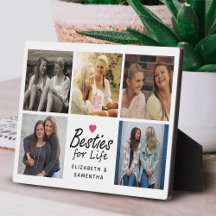 Besties for Life Script Best Friends Photo Collage