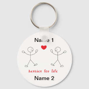 Besties för liv Keychain Nyckelring
